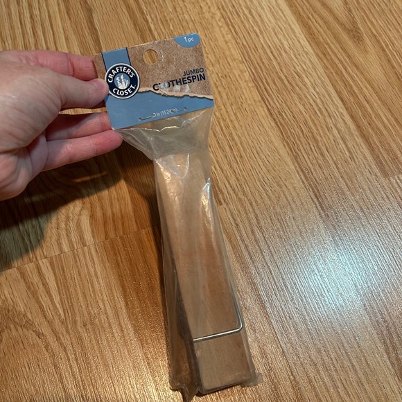 Crafter's Closet Other - Crafter's Closet Jumbo Clothespin 6 Inch Natural Wood Giant Craft Clip NEW